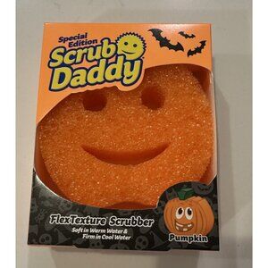 NEW Scrub Daddy Halloween Special Edition Pumpkin Sponge Orange